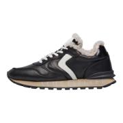 Leather sneakers Paris Race FUR MAN Voile Blanche , Blue , Heren