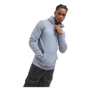 Blauw/Wit Hoodie Heren Stijlvol Model Quotrell , Blue , Heren