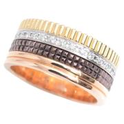 Pre-owned Metal rings Bvlgari Vintage , Yellow , Dames