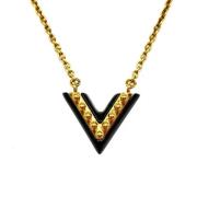 Pre-owned Metal necklaces Louis Vuitton Vintage , Yellow , Dames