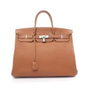 Pre-owned Leather handbags Hermès Vintage , Brown , Dames