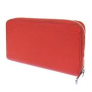 Pre-owned Leather wallets Louis Vuitton Vintage , Red , Dames