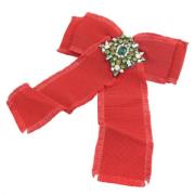 Pre-owned Canvas brooches Gucci Vintage , Red , Dames