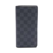 Pre-owned Leather wallets Louis Vuitton Vintage , Black , Dames