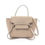 Pre-owned Leather celine-bags Celine Vintage , Beige , Dames