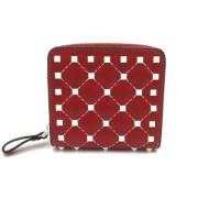 Pre-owned Leather wallets Valentino Vintage , Red , Dames