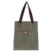 Pre-owned Canvas totes Gucci Vintage , Beige , Heren