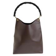 Pre-owned Leather gucci-bags Gucci Vintage , Brown , Dames