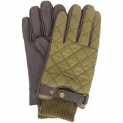 Gewatteerde Leren Handschoenen Groen Bruin Barbour , Gray , Unisex