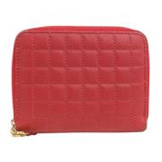 Pre-owned Leather wallets Celine Vintage , Red , Dames