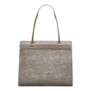 Pre-owned Leather totes Louis Vuitton Vintage , Beige , Dames