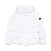 Witte Winterjas Vrouwen Dons Gevoerd Peuterey , White , Dames