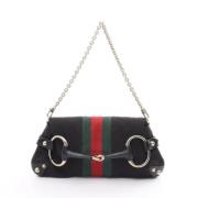 Pre-owned Leather gucci-bags Gucci Vintage , Black , Dames