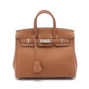 Pre-owned Leather handbags Hermès Vintage , Brown , Dames