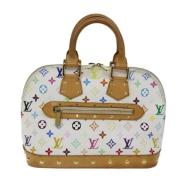 Pre-owned Canvas louis-vuitton-bags Louis Vuitton Vintage , White , Da...