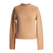 Raglan Mouw Crew Neck Sweater Vince , Brown , Dames