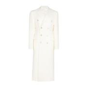 Off White Double Breasted Coat Wardrobe.nyc , Beige , Dames