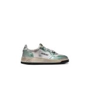 Vintage Mesh Sneakers in Pastelgroen Autry , Green , Heren