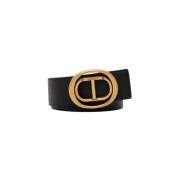 Ovale Gesp Riem Art. 242Ta4010 Twinset , Black , Dames