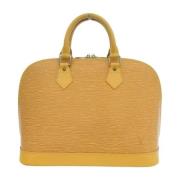 Pre-owned Leather handbags Louis Vuitton Vintage , Yellow , Dames