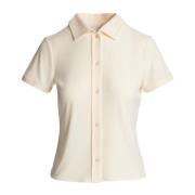 Stijlvolle Button-Up Shirt Vince , Yellow , Dames