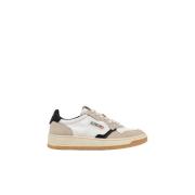 Canvas Lage Sneakers Zwart Wit Autry , White , Heren