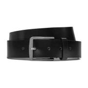 Klassieke Leren Riem voor Mannen Calvin Klein , Black , Heren