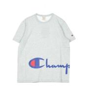 Lichtgrijze Crewneck T-shirt voor Mannen Champion , Gray , Heren