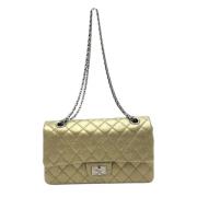 Pre-owned Leather chanel-bags Chanel Vintage , Beige , Dames