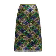 Geometrische Pailletten Geborduurde Midi Rok Maliparmi , Multicolor , ...