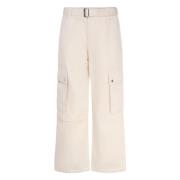 Beige Cargo Broek met Riemlussen Jacquemus , Beige , Heren