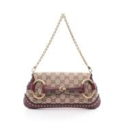 Pre-owned Leather gucci-bags Gucci Vintage , Beige , Dames