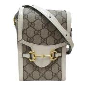 Pre-owned Canvas gucci-bags Gucci Vintage , Gray , Dames