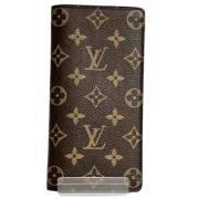 Pre-owned Canvas wallets Louis Vuitton Vintage , Brown , Heren