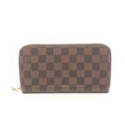 Pre-owned Leather wallets Louis Vuitton Vintage , Brown , Dames