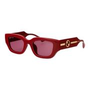 Stijlvolle zonnebril Gg1558Sk Gucci , Red , Dames