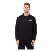 Heren Hoge Hals Rits Fleece Guess , Black , Heren