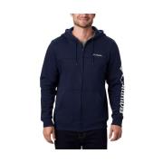 Logo Fleece Navy Sweatshirt Columbia , Blue , Heren