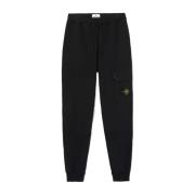 Cargo Joggingbroek met Geborsteld Katoen Fleece Stone Island , Black ,...