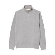 Grijze Sweater Klassiek Sportief Ontwerp Lacoste , Gray , Heren