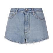 Licht Denim Shorts met Zakken Dolce & Gabbana , Blue , Dames