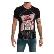 Zwarte Heren T-shirt - Casual Stijl (Black Friday) Dolce & Gabbana , B...