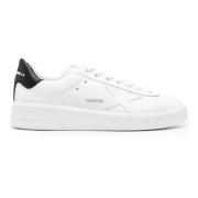 Witte Leren Sneakers Gewatteerde Zool 3D Logo Golden Goose , White , H...