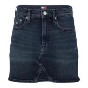 Denim Rokken voor Vrouwen Tommy Hilfiger , Blue , Dames