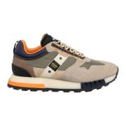 Multicolor Vetersluiting Heron Sneakers Blauer , Multicolor , Heren