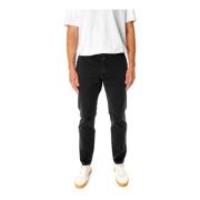 Slim Fit Chino Broek Closed , Black , Heren