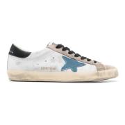 Witte Sneakers met Sterdetail Golden Goose , White , Heren