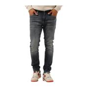 Slim Fit Donkerblauwe Jeans Tommy Jeans , Blue , Heren