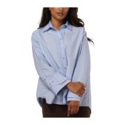 Elegante Poplin Blouse Neo Noir , Blue , Dames