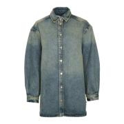 Denim Overshirt Salea Samsøe Samsøe , Blue , Dames